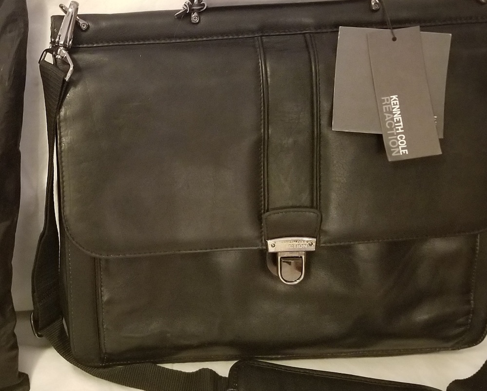 Kenneth Cole Leather Laptop Computer Case